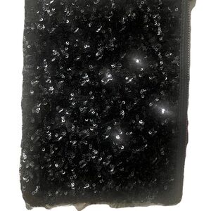 Eileen Fisher Black Sequin Clutch